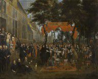 Jan Baptist van Meunincxhove - The Reception of Charles II and his Brothers