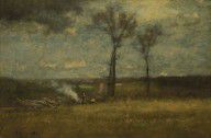 George Inness - Brush Burning, 1884