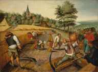Pieter Brueghel the Younger, (Former Attr) Pieter Brueghel the Elder - Summer Harvest, ca. 1615-1