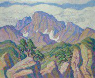 Sven Birger Sandzen - The Great Peak (Longs Peak), 1938