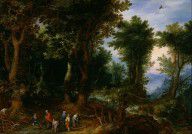 Jan Brueghel2C the Elder Wooded Landscape with Abraham and Isaac 