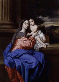 Barbara_Palmer_(née_Villiers),_Duchess_of_Cleveland_with_her_son,_Charles_Fitzroy,_as_Madonna_an2