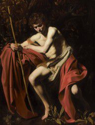 Michelangelo Merisi (Caravaggio) - Saint John the Baptist in the Wilderness, 1604-1605