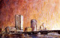 12078482_Watercolor_Painting_Of_Downtown_Skyline_Of_Grand_Rapids_Michiga