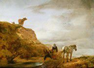 13385401_Landscape_With_A_Grey_Horse_And_Figures_By_The_Wayside,_C.1644-46_Oil_On_Panel