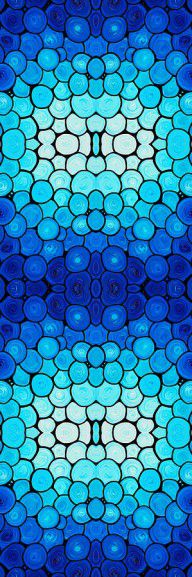 9508551_Winter_Lights_-_Blue_Mosaic_Art_By_Sharon_Cummings