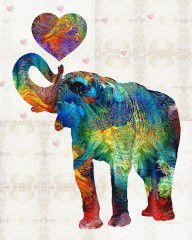 12749335_Colorful_Elephant_Art_-_Elovephant_-_By_Sharon_Cummings