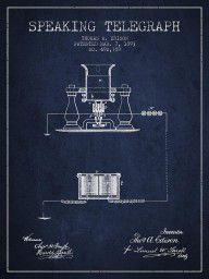 13968447_Thomas_Edison_Speaking_Telegraph_Patent_From_1893_-_Navy_Blue