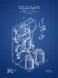 13968584_Thomas_Edison_Telegraph_Patent_From_1869_-_Blueprint