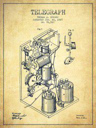 13968592_Thomas_Edison_Telegraph_Patent_From_1869_-_Vintage