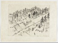 On the Road (En Chemin), plate VII (supplementary suite) from Les Âmes mortes_1923-48