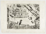 The Small Town (La Petite ville), plate III (supplementary suite) from Les Âmes mortes_1923-48