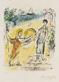 Marc Chagall-Athene und Telemach. 1975.