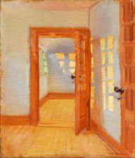 Anna Ancher- Interior Brondum's annex