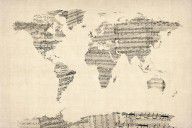 3059009_Map_Of_The_World_Map_From_Old_Sheet_Music