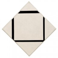 Piet Mondrian-Composition No. 1 Lozenge with Four Lines-ZYGU30520