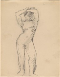 Female Nude Standing with Arms Above Head-ZYGR68882