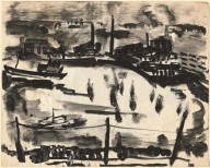View of a Harbor with Factories-ZYGR68896