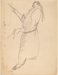 Woman in Long Robe, Painting-ZYGR68746