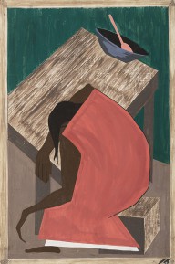 Jacob Lawrence - Although the Negro was used to lynching, he found this an opportune time for him to