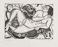 Ernst Ludwig Kirchner-Liegender Akt. 1911.
