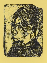 Ernst Ludwig Kirchner-Portr�t Frau Bluth. 1916.