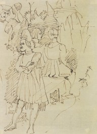 Ernst Ludwig Kirchner-Skizze nach der Scuola Ferrarese. Um 190511.