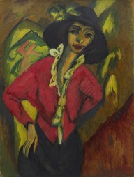 Ernst Ludwig Kirchner-Gerda, Half-Length Portrait-ZYGU21030