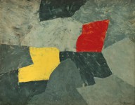 SERGE POLIAKOFF, Composition taches rouge et jaune, 1954