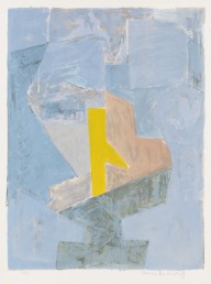 Serge Poliakoff-Composition bleue, jaune et rouge. 1958.