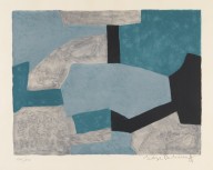Serge Poliakoff-Composition grise, verte et bleue. 1966.