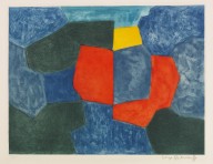 Serge Poliakoff-Composition verte, bleue, rouge et jaune. 1968.