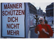 Guido Mangold-Installation von Jenny Holzer und Keith Haring bei den Wiener Festwochen. 1986.