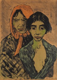 Otto Mueller-Zwei Zigeunerinnen (Zigeunermutter mit Tochter). 1926.