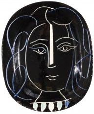Pablo Picasso-Visage de Femme. 1953.