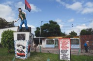 Monument to Pablo Jesús Aráuz, known as Molotov Man, Estelí, Nicaragua, July 2009-ZYGR167373