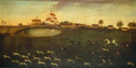Hunting Scene with a Pond-ZYGR52246