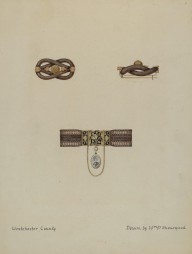Brooch and Bracelet with Portrait-ZYGR14540