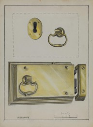 Lock Handle and Key Plate-ZYGR24642