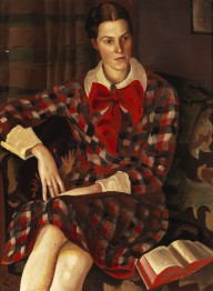 Richard Ziegler-Portr�t einer Dame mit Buch (Paula Pfeifer, die Cousine des K�nstlers). 1929.