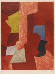 Serge Poliakoff-Composition rouge, jaune et bleue. 1957.
