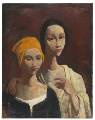 Karl Hofer-Portr�t von zwei jungen Frauen. 1943.