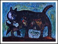 Costel Iarca-Cat With Dove  2000