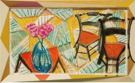 David Hockney-Walking Past Two Chairs  from Moving Focus Series  1984-86