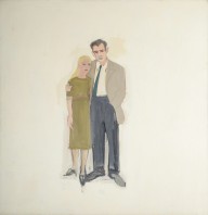 Alex Katz-Irving and Lucy  1958