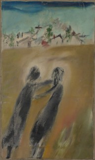 Couple at Wail, Wimmera, 1943