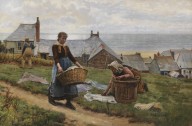 William Henry Bartlett-A bad wind for fish, but a good one for drying. 1884.