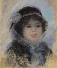 Pierre-Auguste Renoir-Portrait de femme. Um 1885.