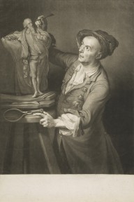 166464------Louis Francois Roubiliac, 1695 - 1762. French sculptor_David Martin