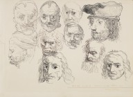 175969------Copies from Rembrandt, Ashmolean Museum, Oxford_Eduardo Paolozzi